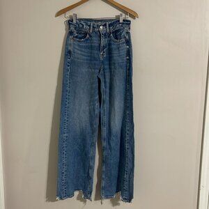 American Eagle Outfitters super high rise baggy wide leg 00